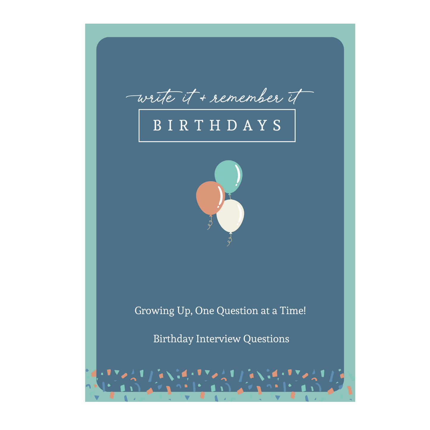 Happy Birthday Interview Questions Book (Age 1-18)