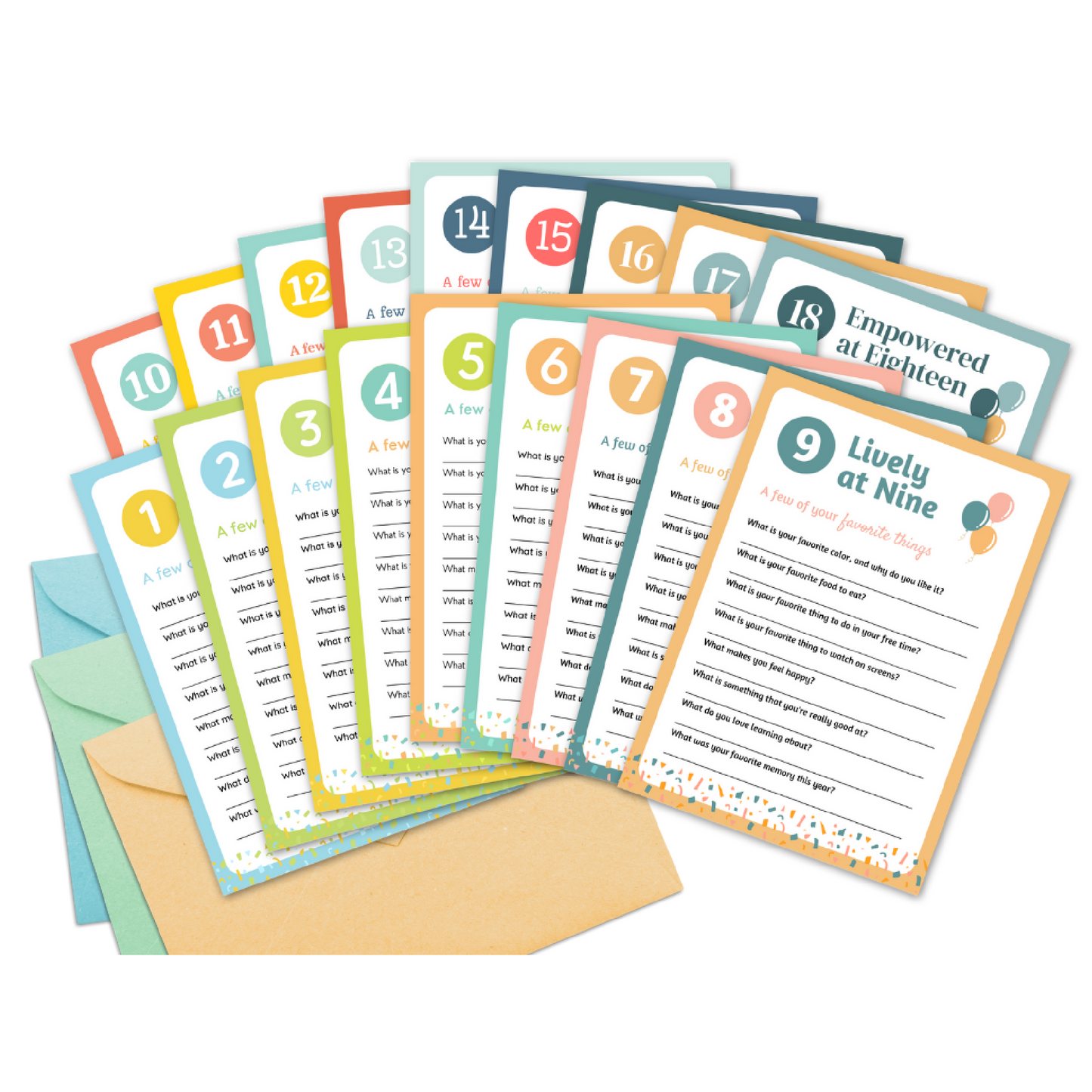 Birthday Interview Cards