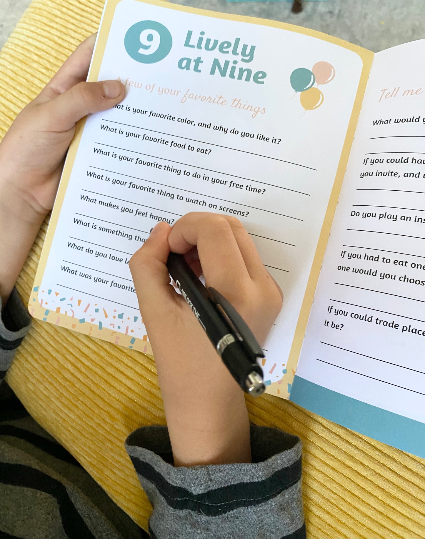 Happy Birthday Interview Questions Book (Age 1-18)