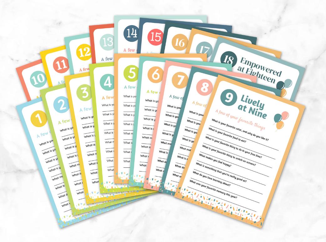 Birthday Interview Cards for Birth Mom/Parents (Wholesale)