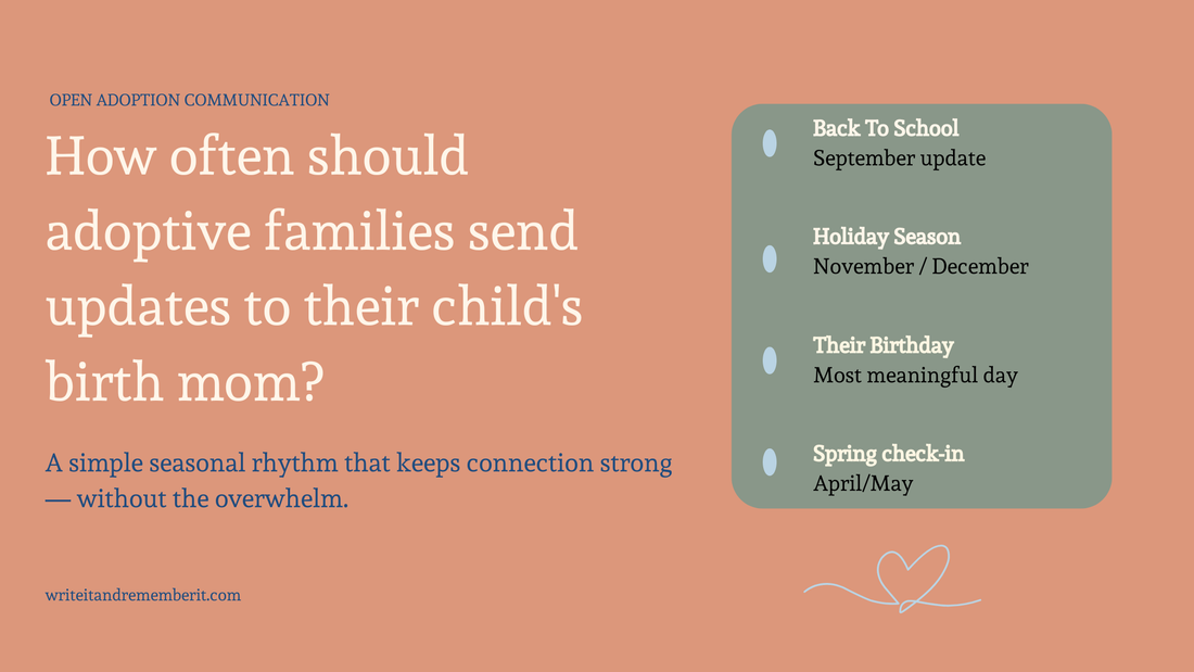 How Often Should Adoptive Families Send Updates to Their Child's Birth Mom?