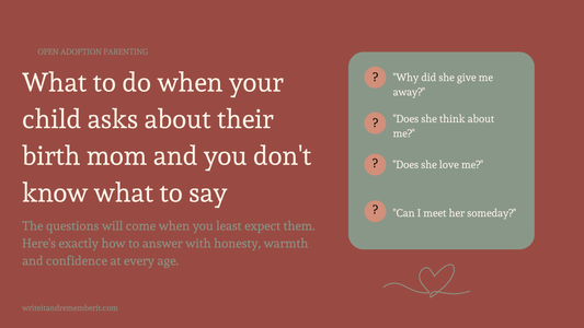 What to Do When Your Child Asks About Their Birth Mom and You Don't Know What to Say