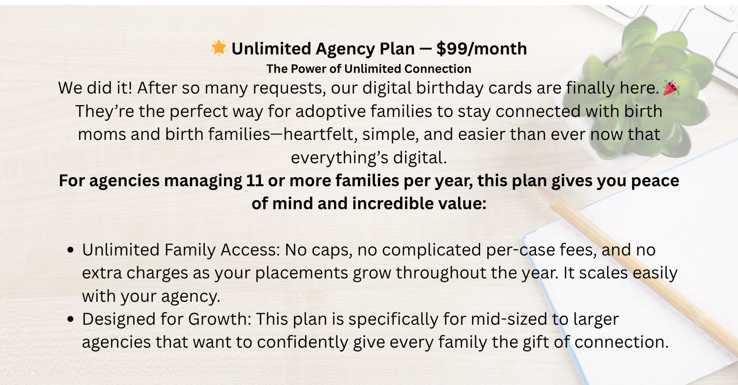 Digital Cards That Connect (Unlimited Families)