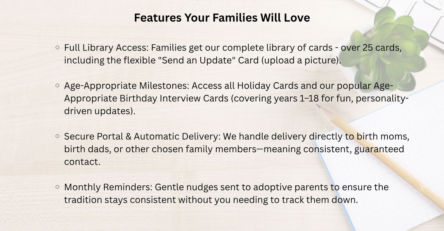 Digital Cards That Connect (Up to 10 Families)