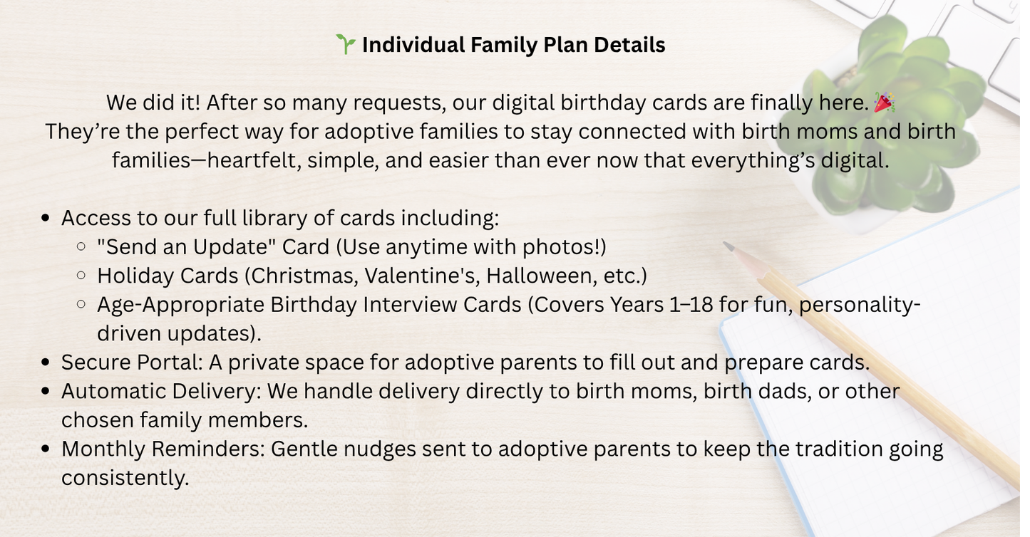 Digital Cards That Connect for Adoptive Families