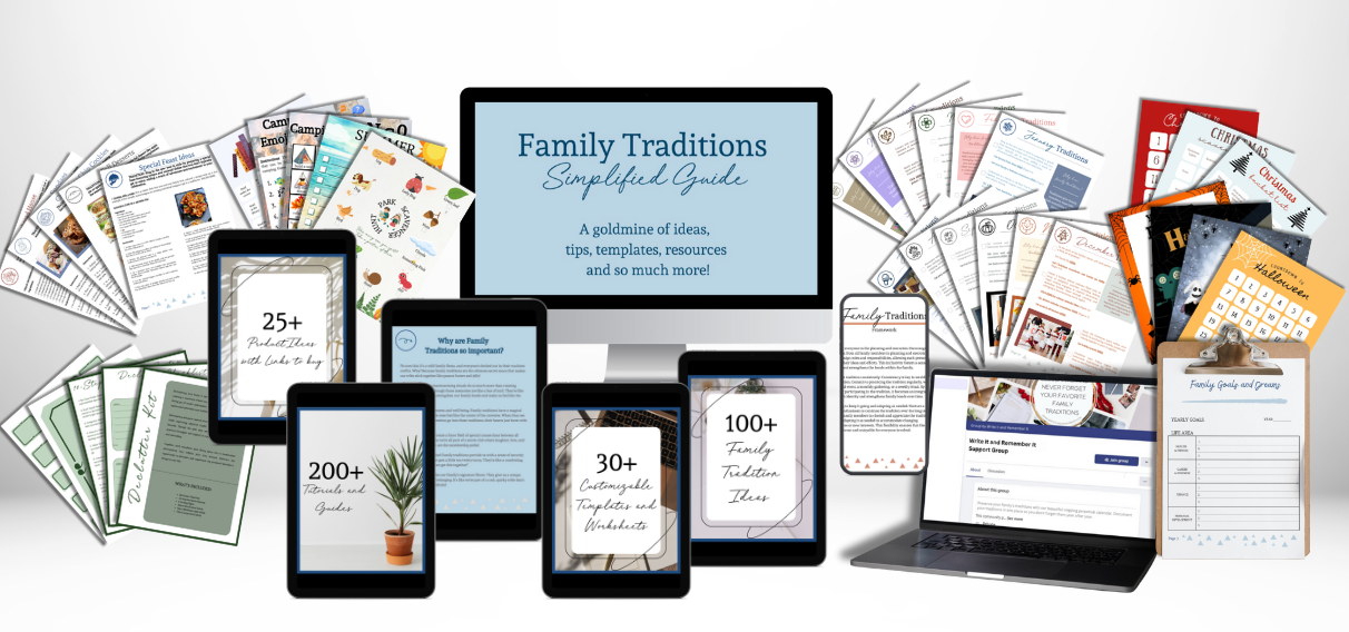 Family Traditions Simplified Guide- Digital PDF